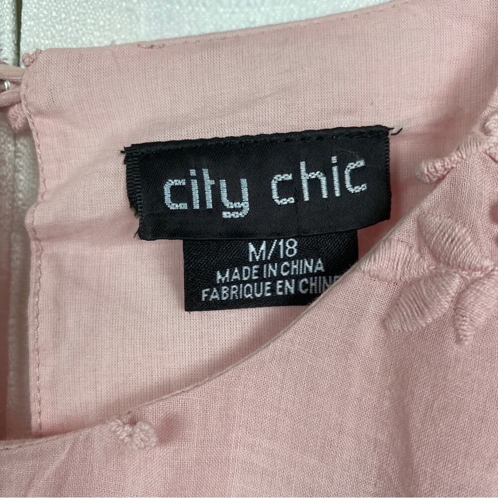 City Chic Crystal Pink Layla Babydoll Dress Sz.M(18) NWT - Picture 8 of 16